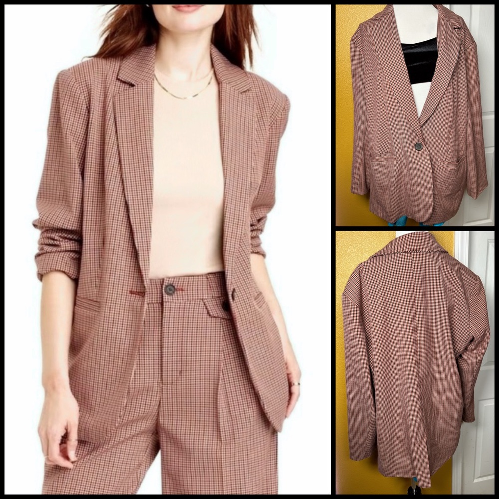 Chic Chick, A NEW DAY, oversized plaid blazer!!